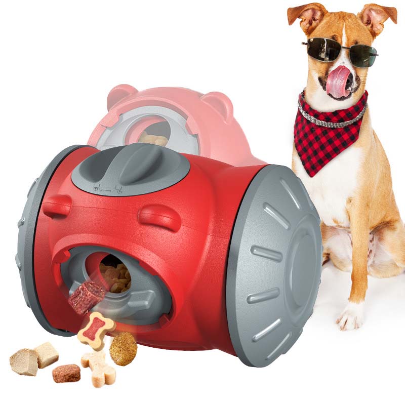 Interactive Squeaky Plush Dog Toy - Hot Selling Wobble Leak Food Car