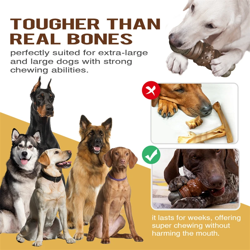 Large Dog Chew Toys Tougher th - đánh giá và giá Indestructible Dog Chew Toy