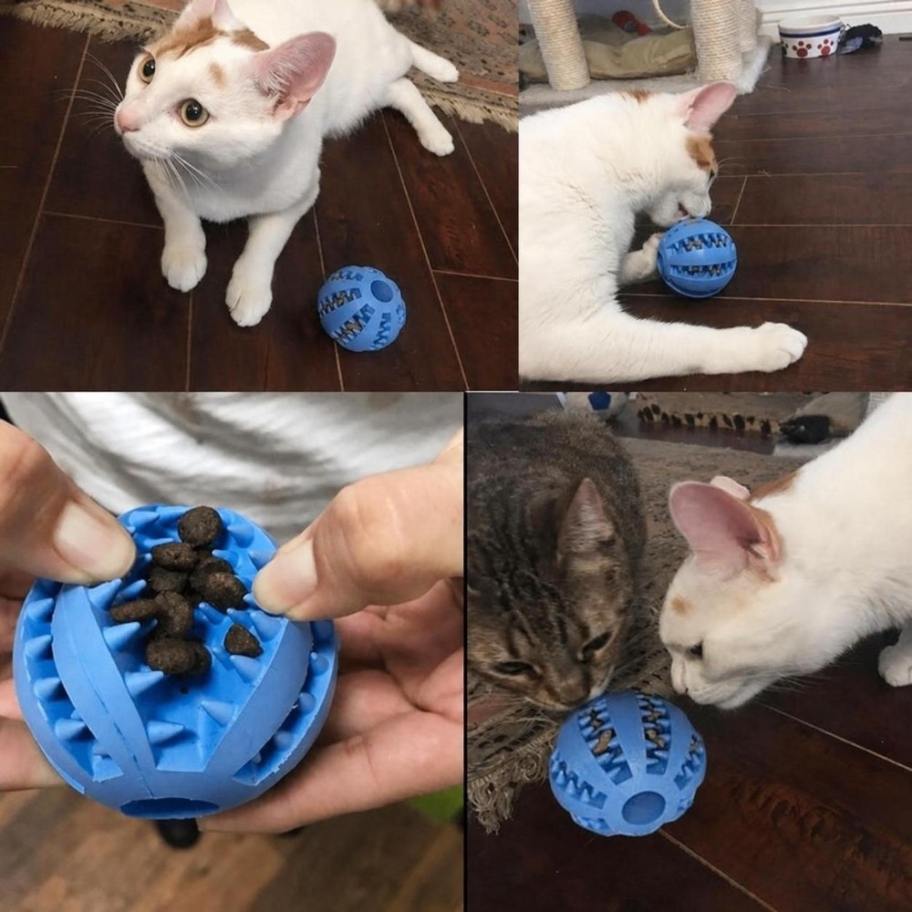 Rubber Dog Chew Ball Multiple  - đánh giá và giá Rubber Treat Dispensing Dog Toy