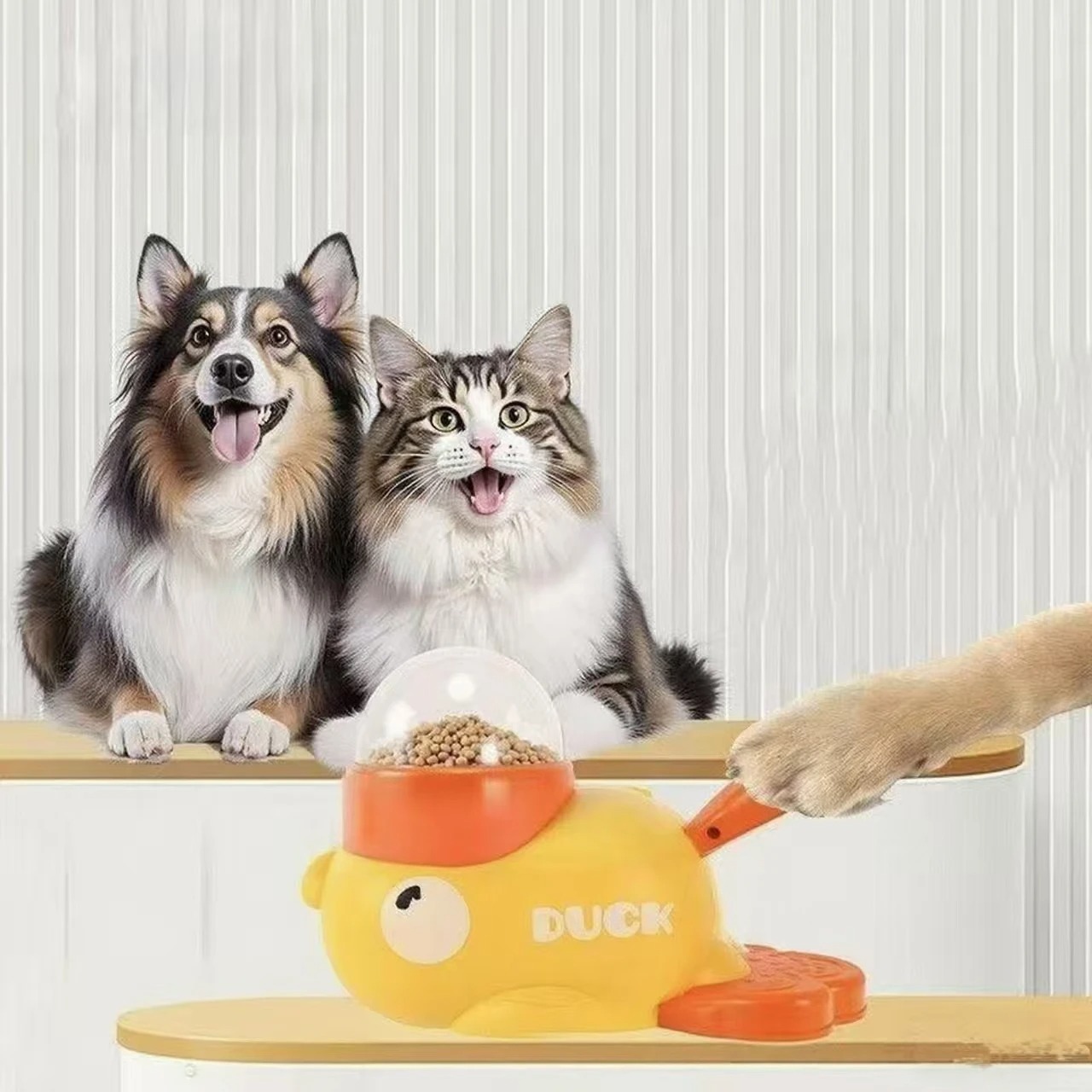 Yellow Duck-Shaped Interactive - đánh giá và giá Dog Puzzle Feeder Toy