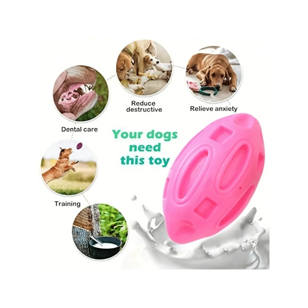 1pcs Indestructible Squeaky Ru - đánh giá và giá Indestructible Dog Chew Toy